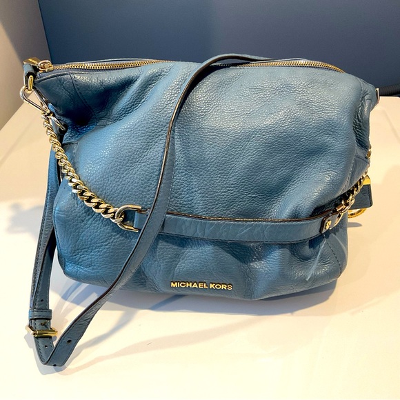 Michael Kors Blue Shoulder Bag - Picture 1 of 6